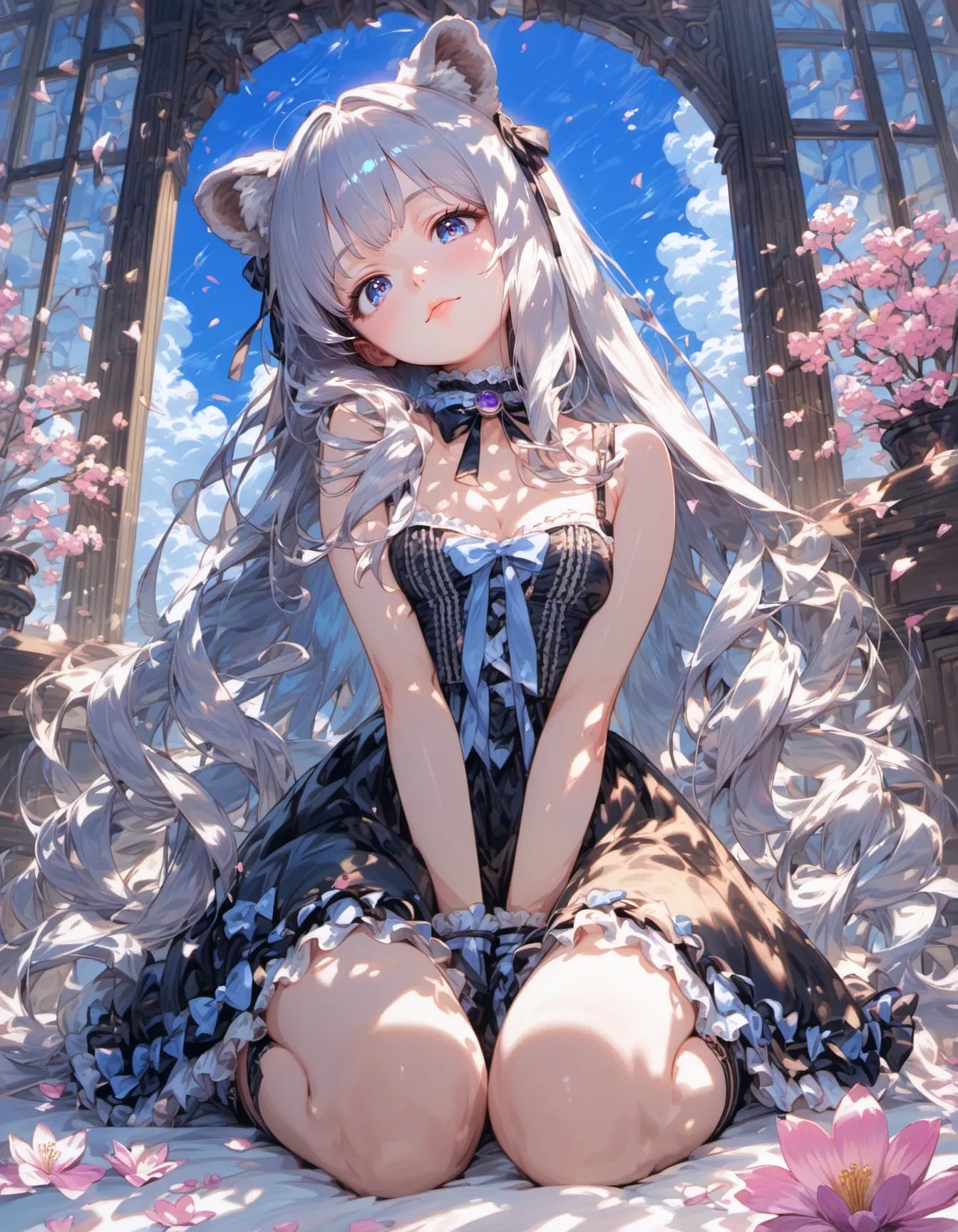 Lunar Feline’s Cathedral | の人気AIイラスト・グラビア