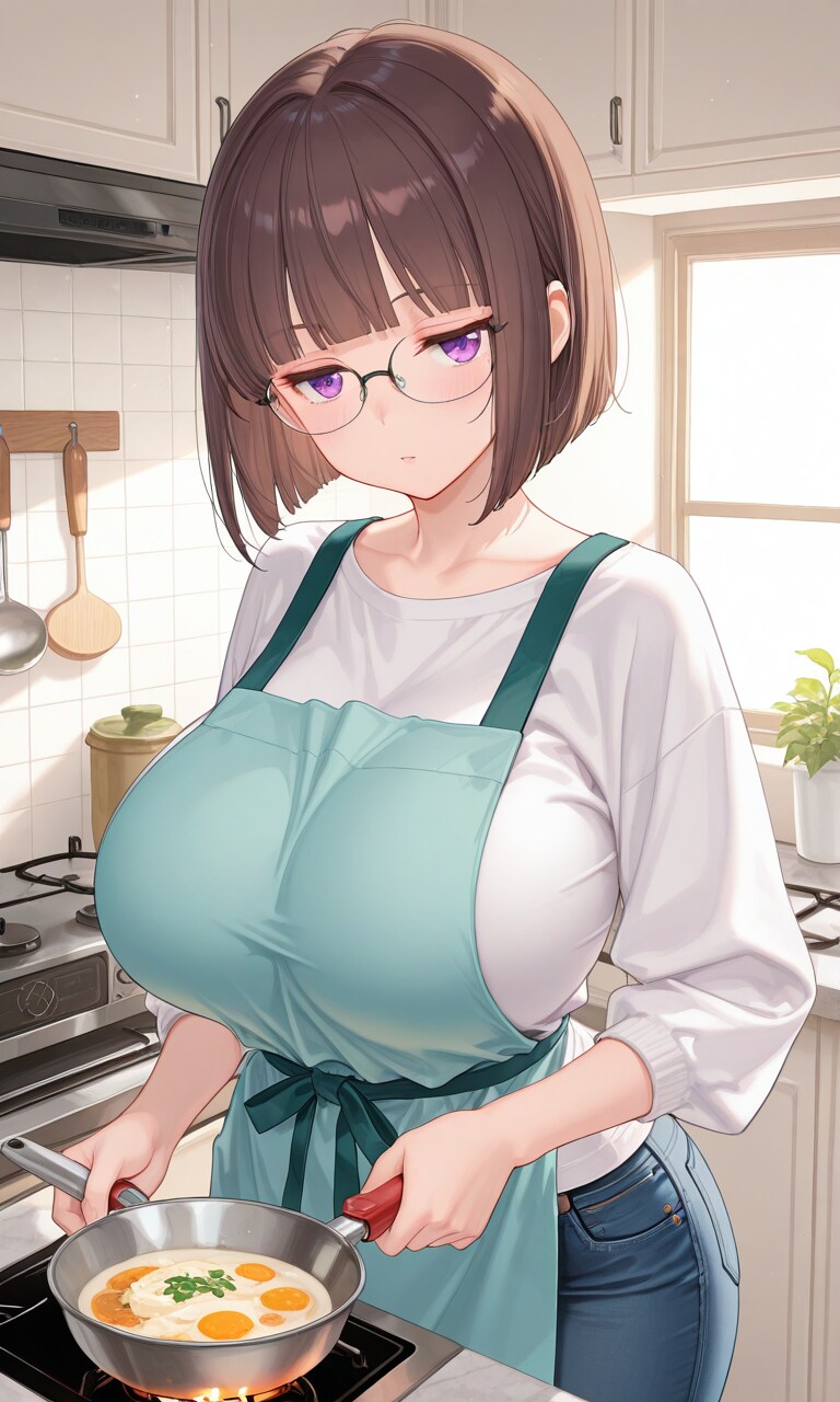 料理するおねーさん