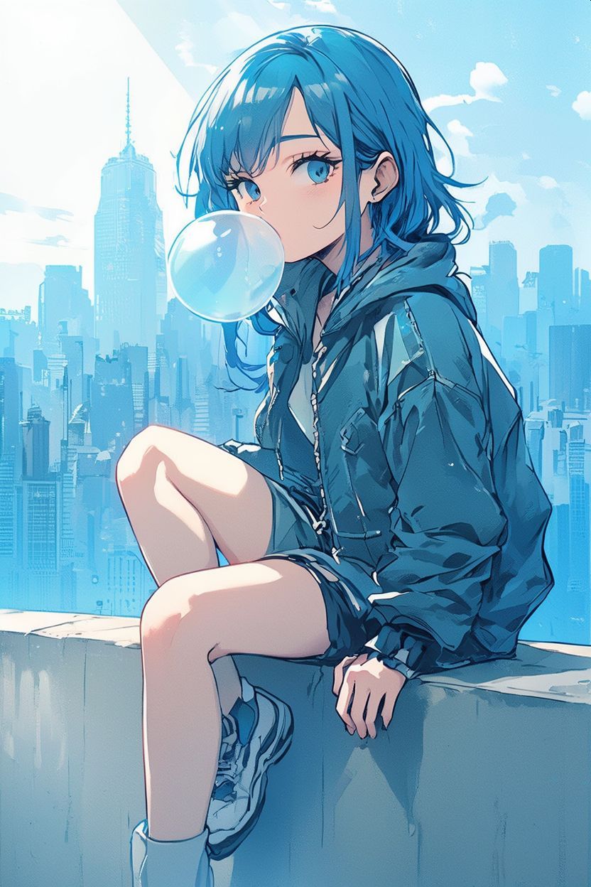 大都市の少女 | の人気AIイラスト・グラビア