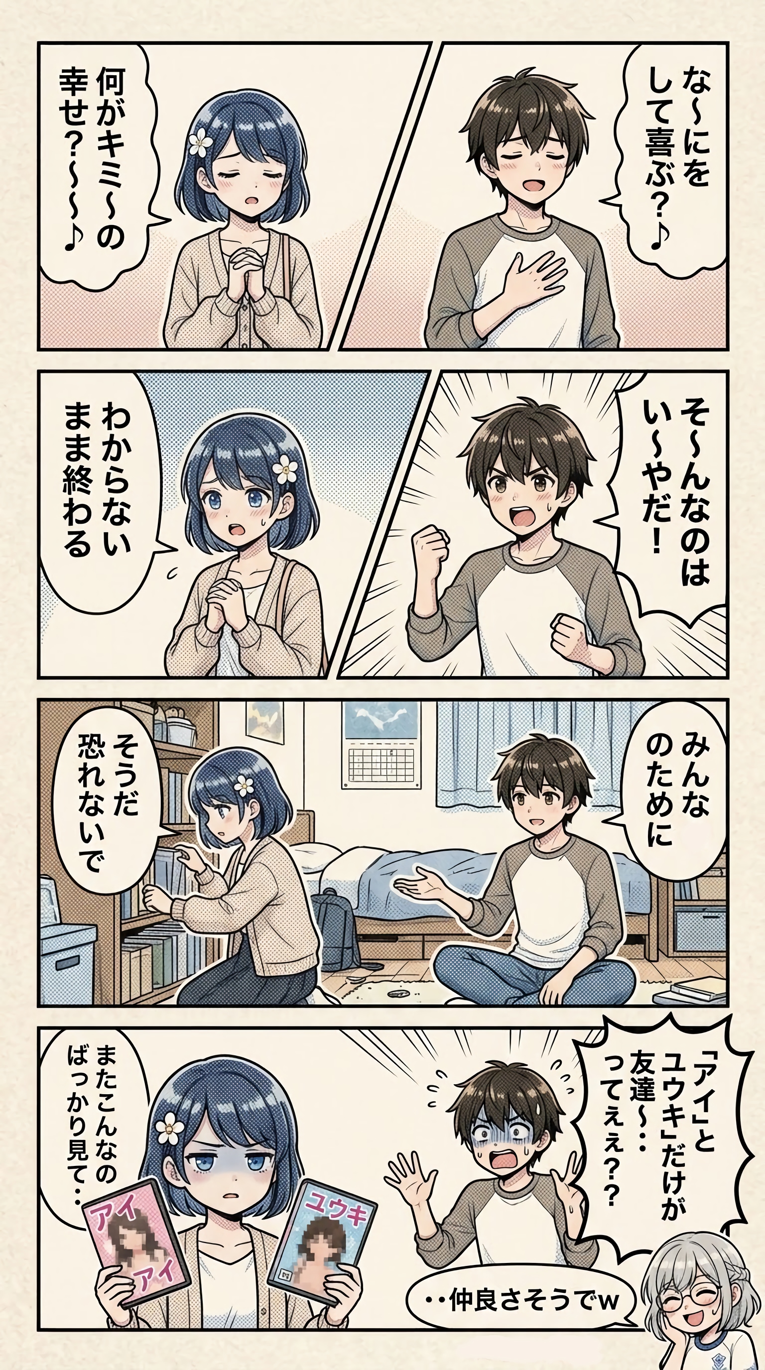 青い目の幼馴染の漫画〜ア○パン○ンのマーチ編 | の人気AIイラスト・グラビア