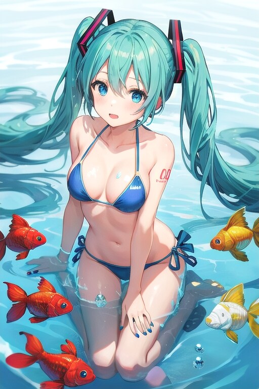 ミクと金魚