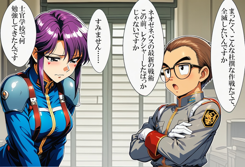 エクス・プロイト大尉とバディター・ロウエン伍長