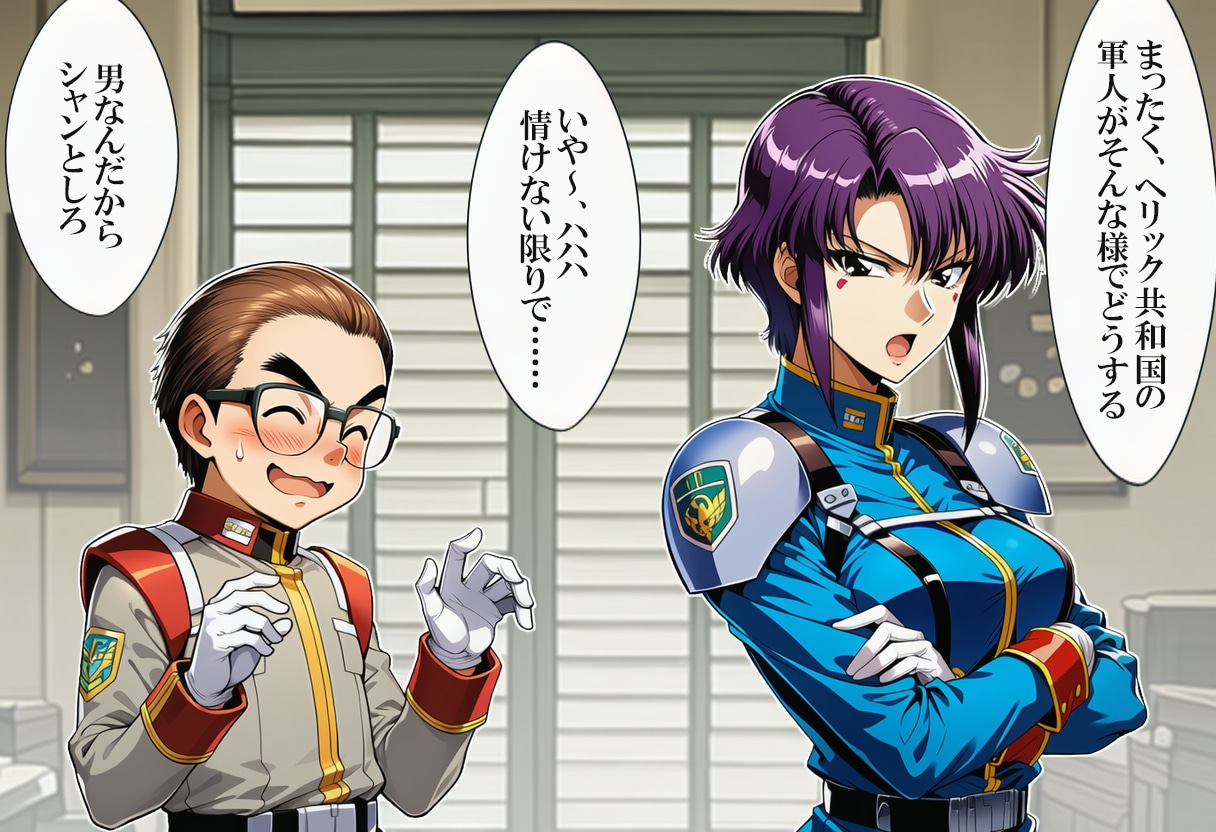 エクス・プロイト大尉とバディター・ロウエン伍長 | の人気AIイラスト・グラビア