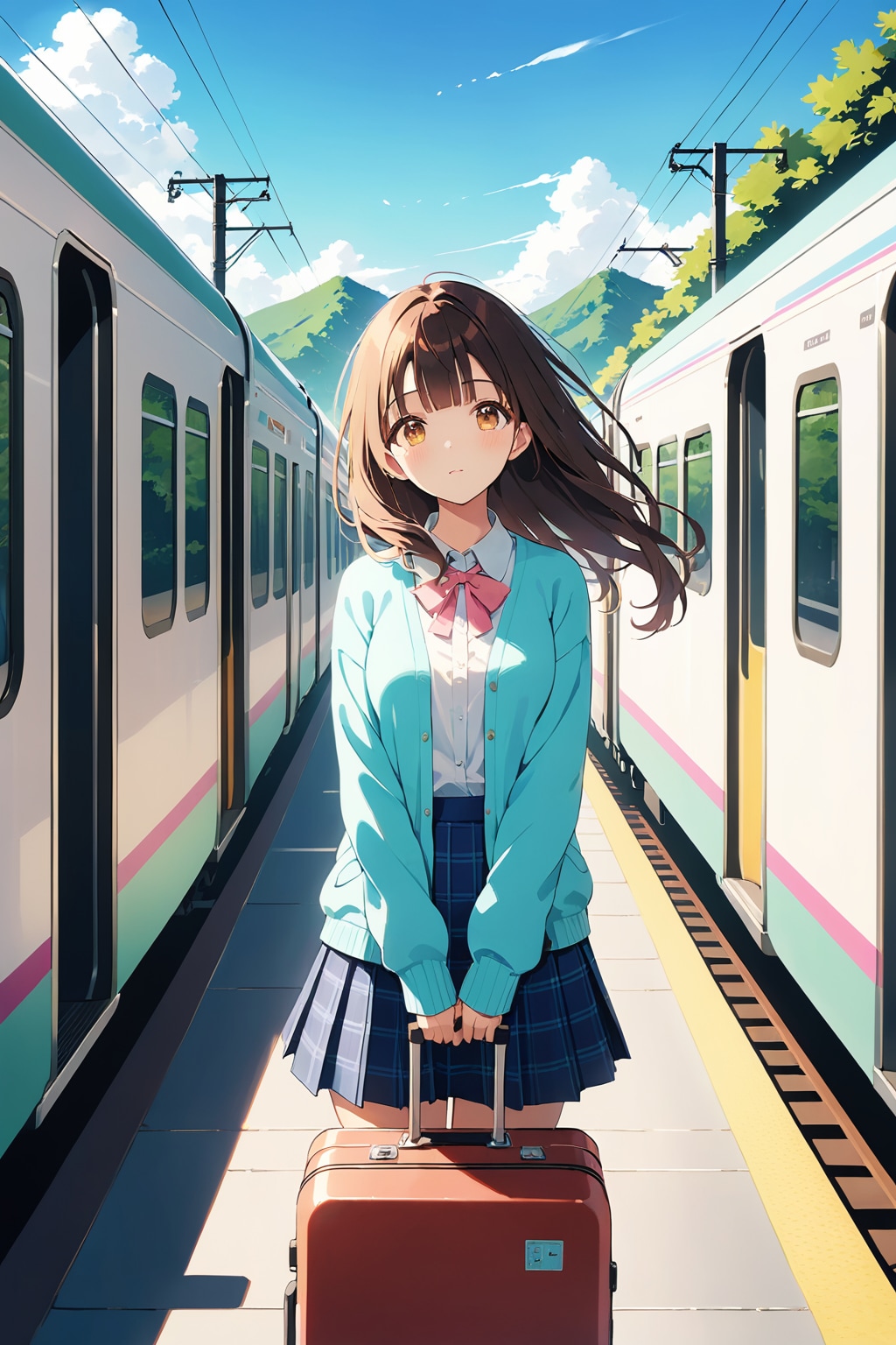 電車で旅行に行ってきます！・1 | の人気AIイラスト・グラビア