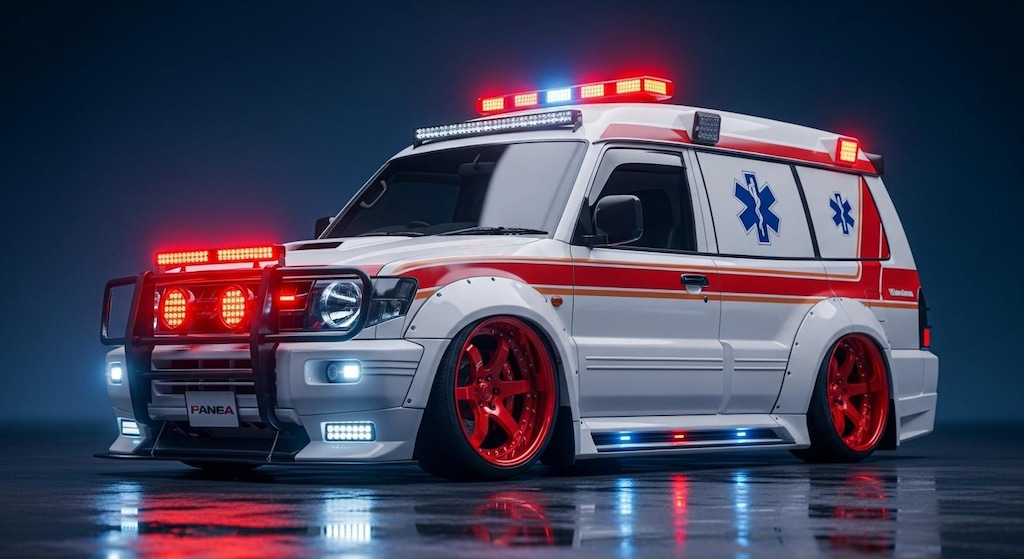パジェロ救急車のドリ車