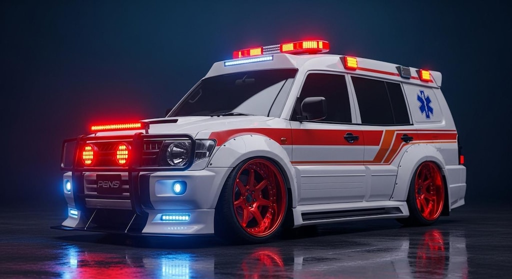 パジェロ救急車のドリ車