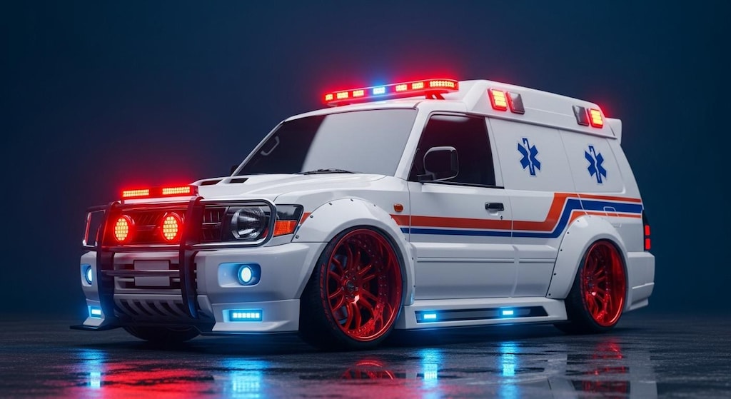 パジェロ救急車のドリ車