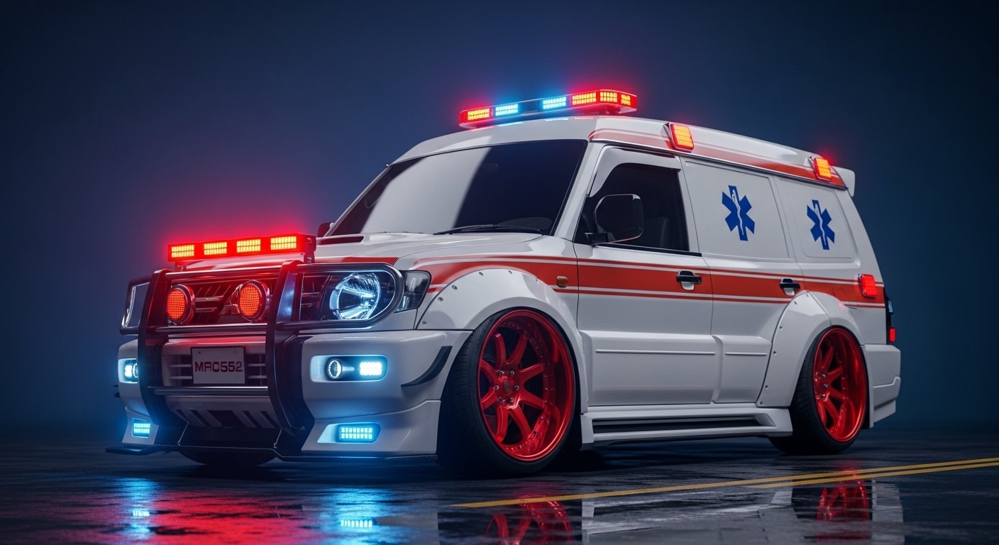 パジェロ救急車のドリ車 | の人気AIイラスト・グラビア
