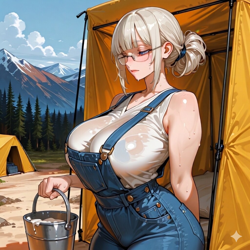 休日のキャンプ場