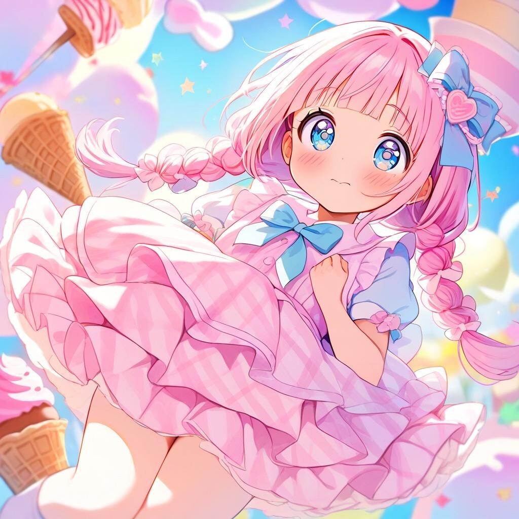 アイスクリームと少女