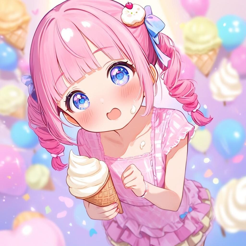 アイスクリームと少女