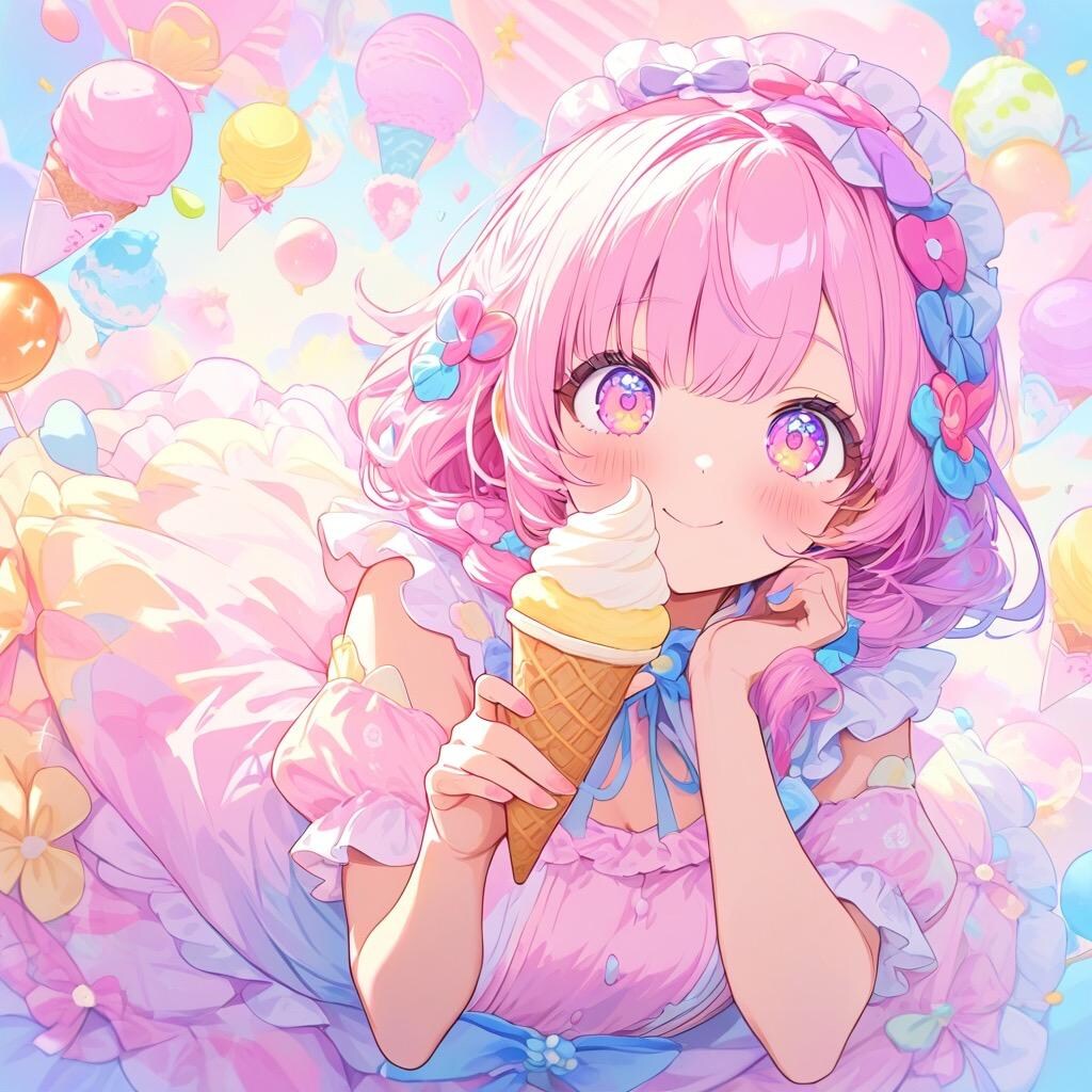 アイスクリームと少女