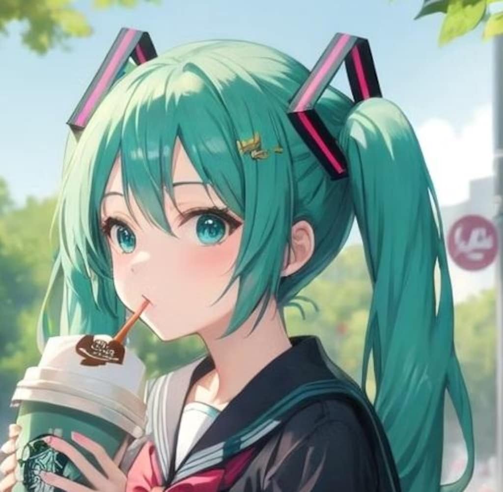 ミクさんの顔アップ