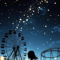 夜の遊園地 3枚目