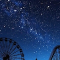 夜の遊園地 2枚目