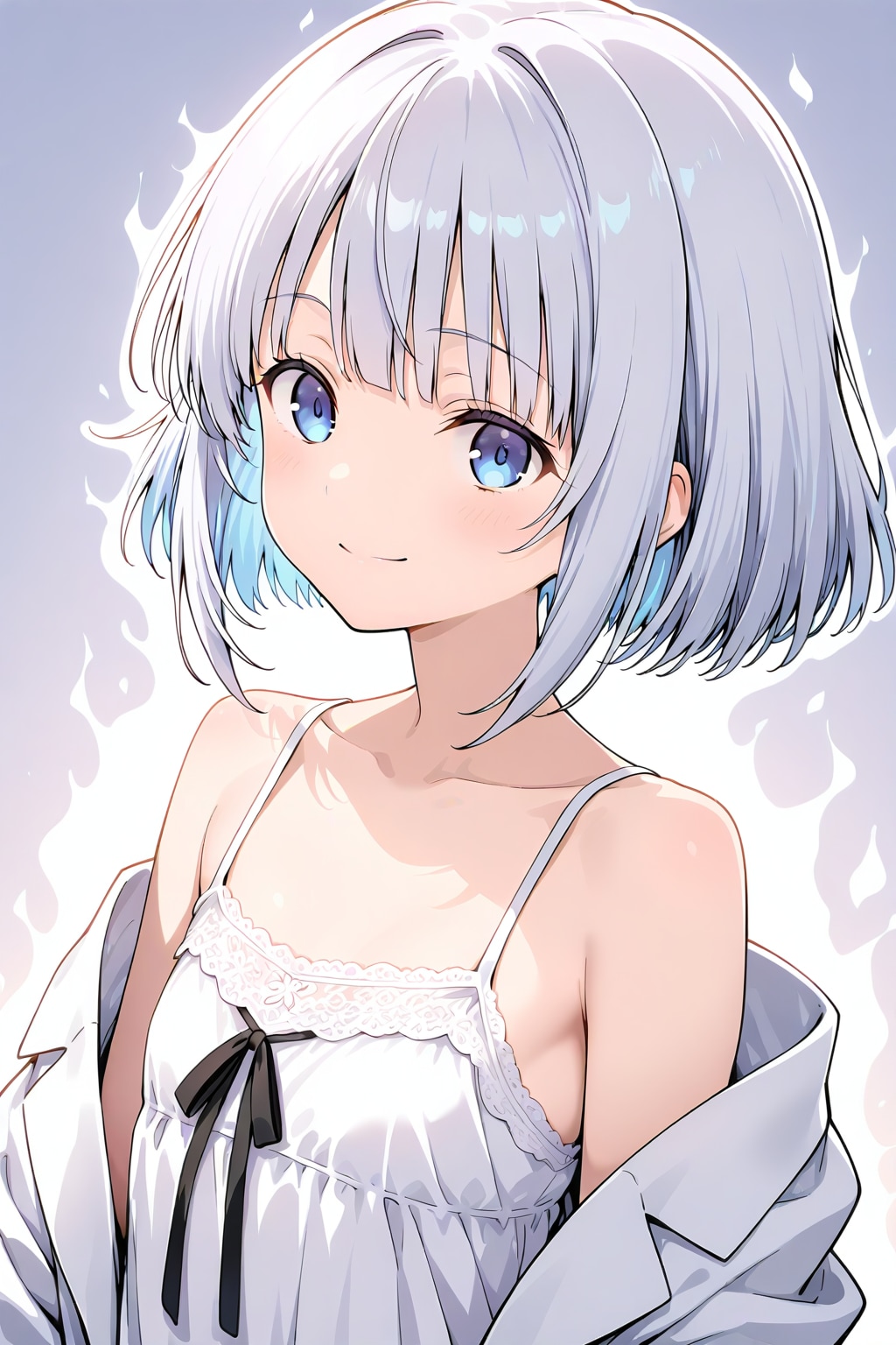 銀髪研究員の微笑み