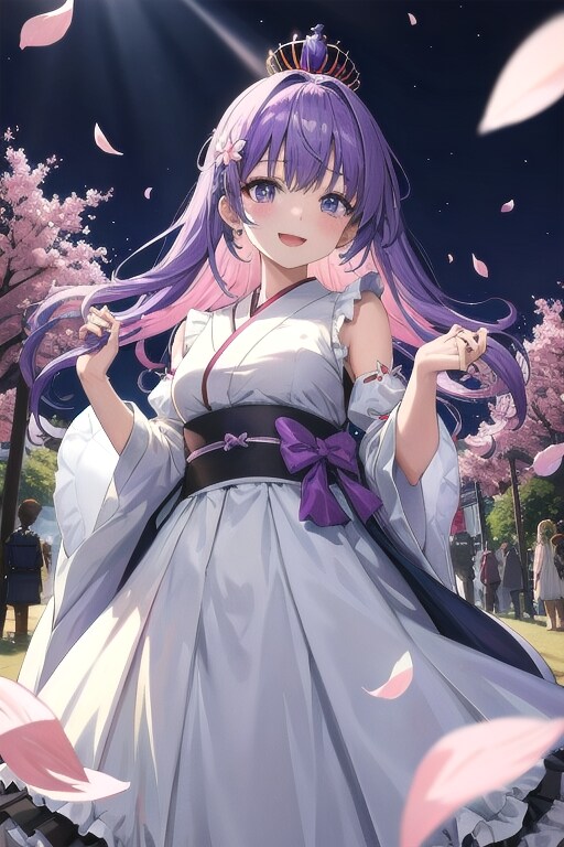 夜のお花見 | の人気AIイラスト・グラビア
