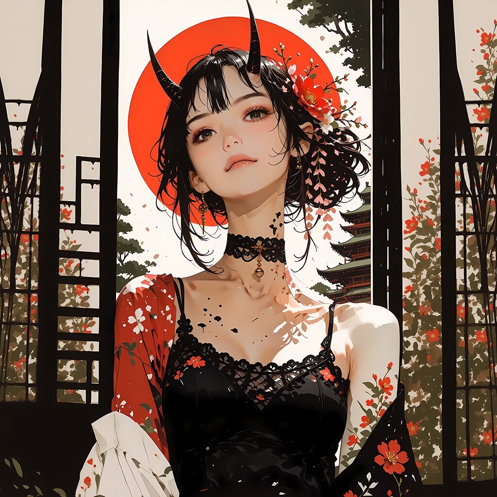 アートペイントx鬼 黒