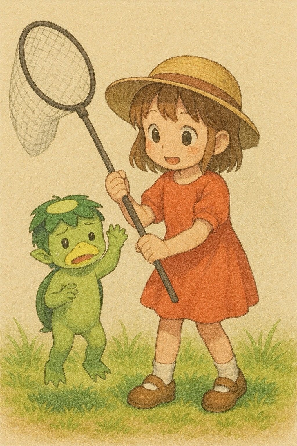 カッパを捕獲？