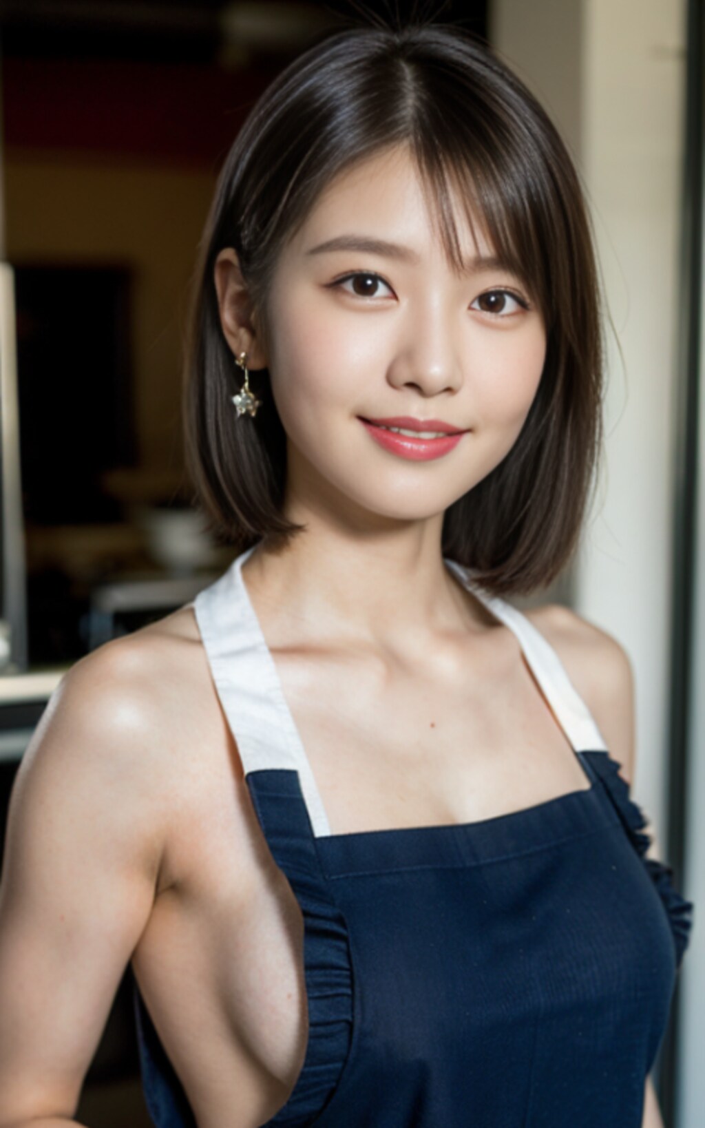 裸エプロンネキ