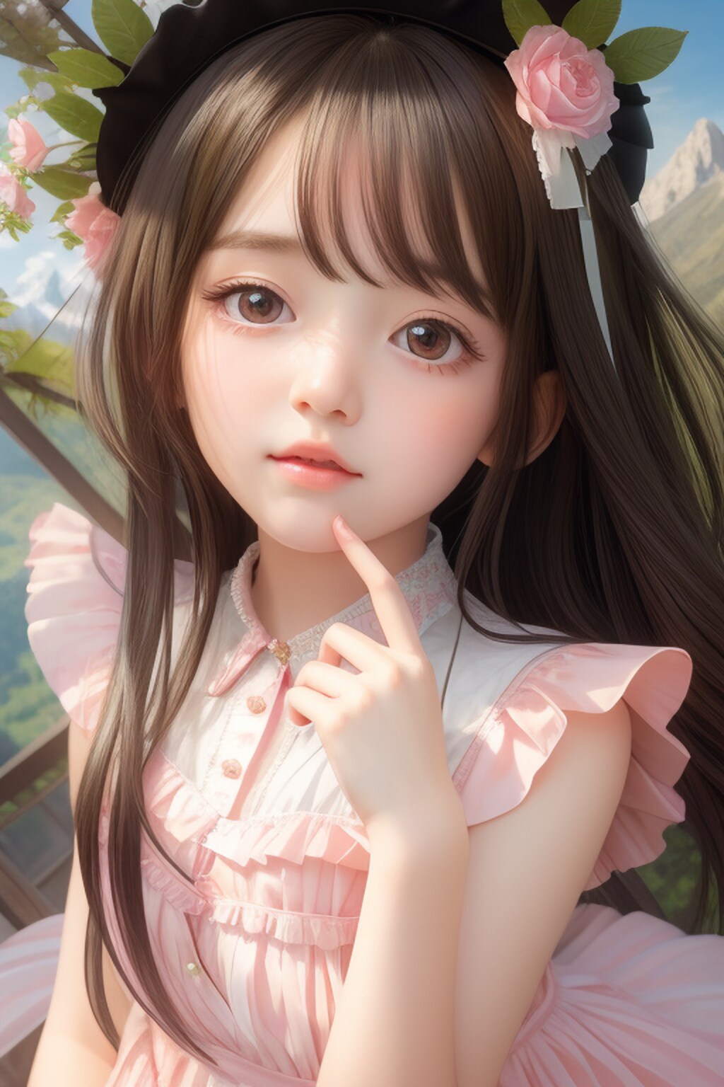 山のピンク姫 (ani2real)