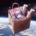 【謎画像】宇宙空間に漂うコミケの戦利品 4枚目