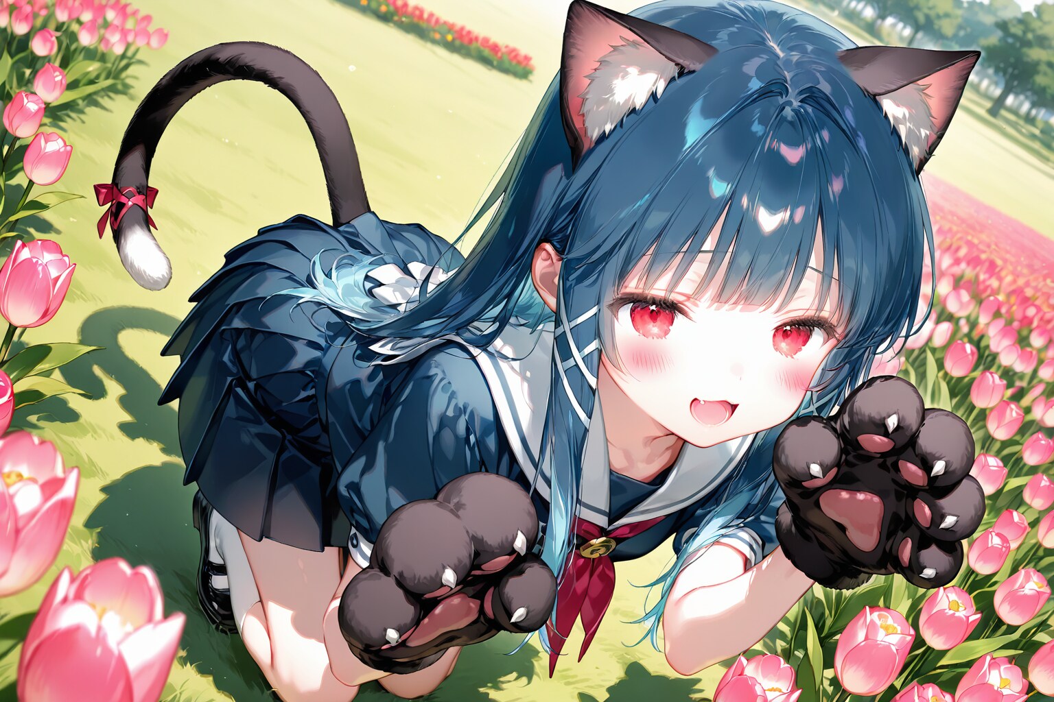 にゃんにゃんにゃん（あお）（QILIN）