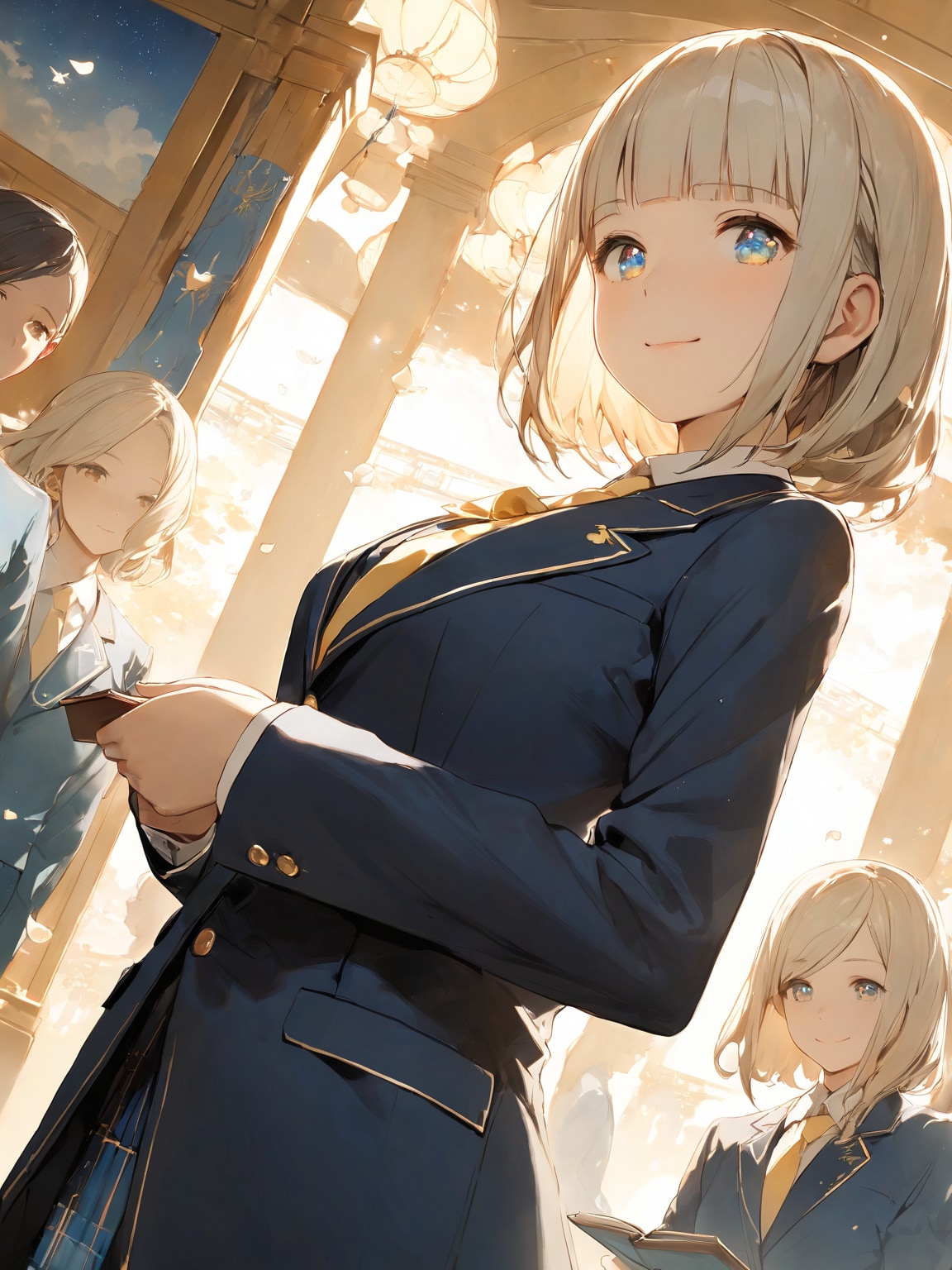 式典終了後の舞台裏 | の人気AIイラスト・グラビア