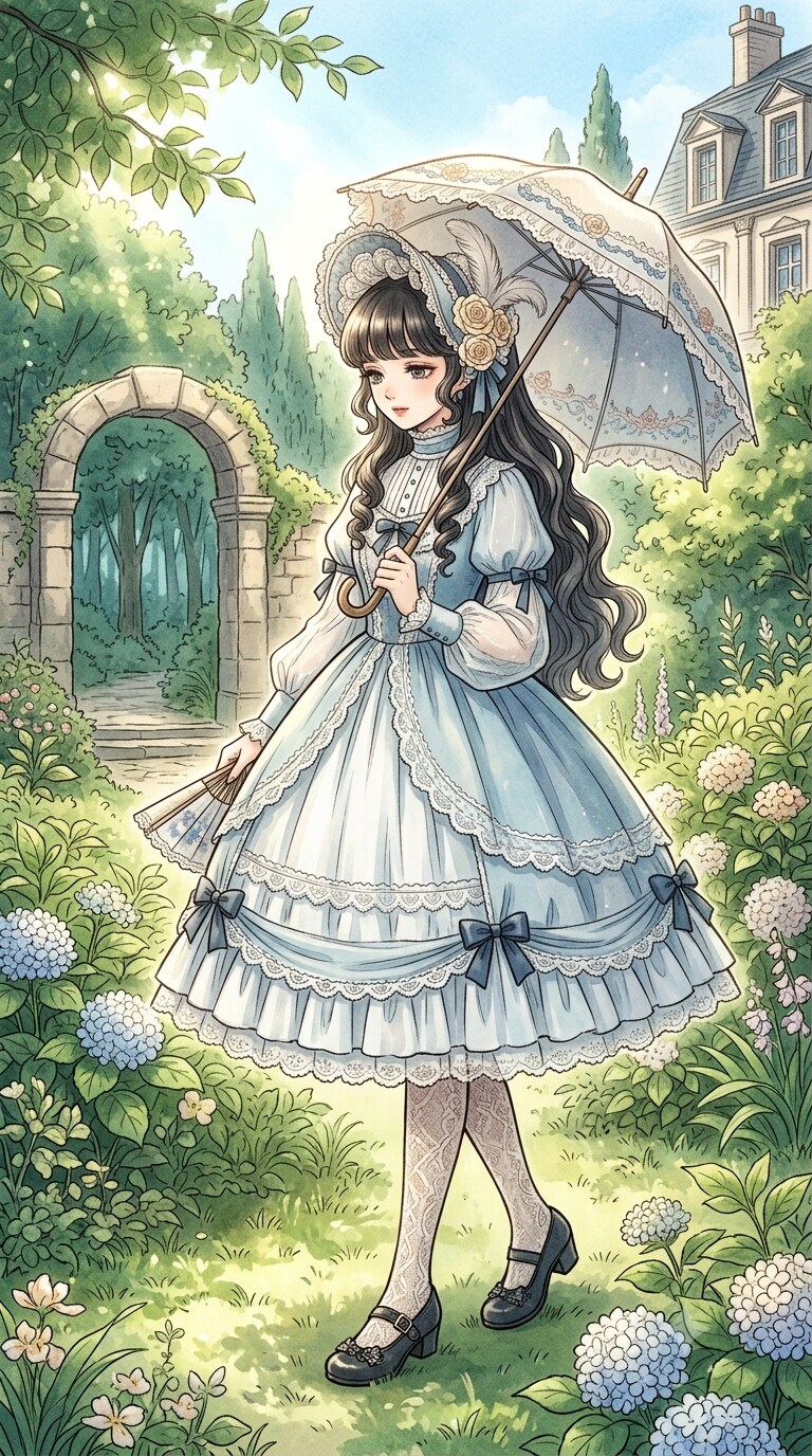 涼しげなゴスロリ
