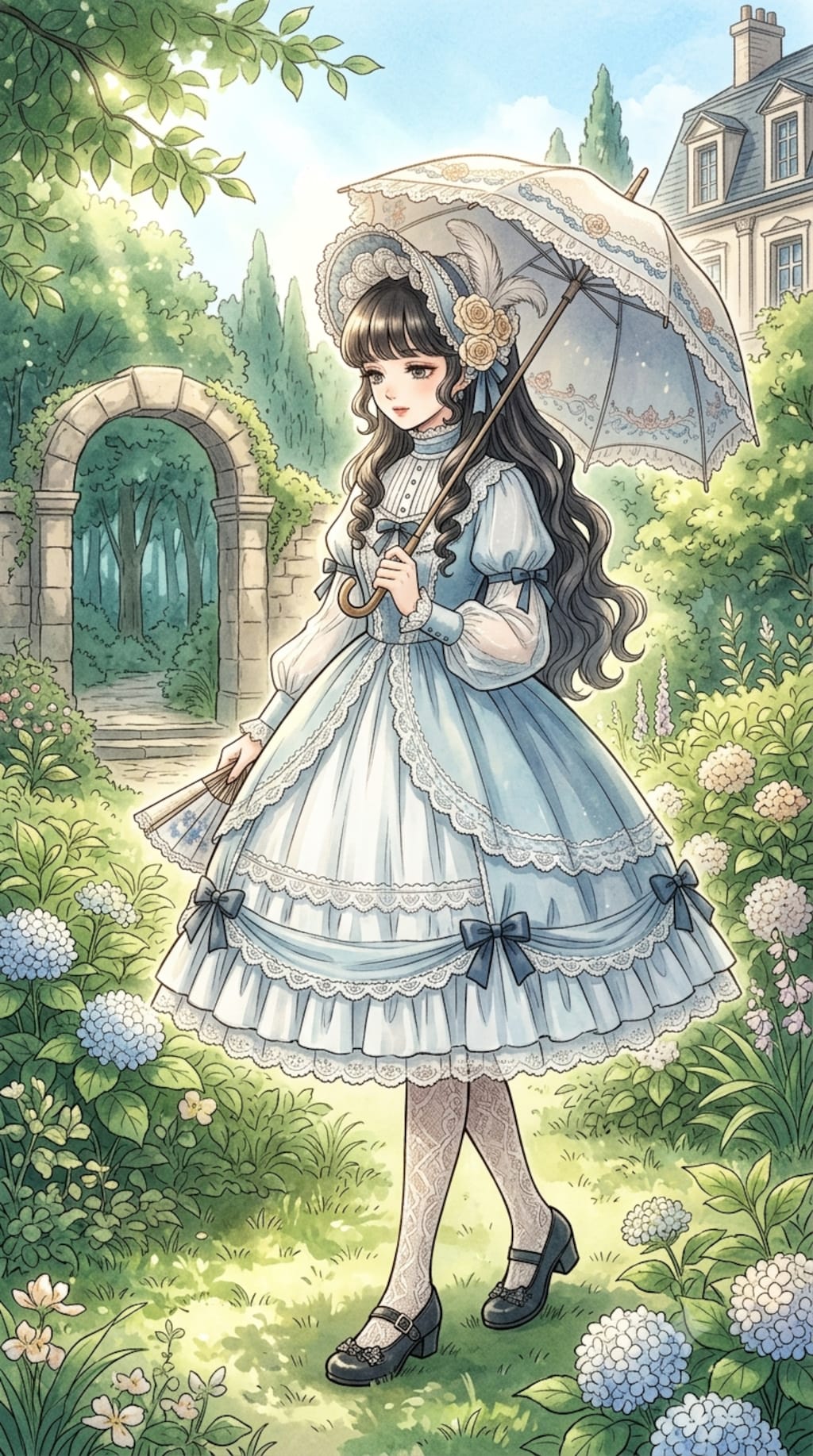 涼しげなゴスロリ
