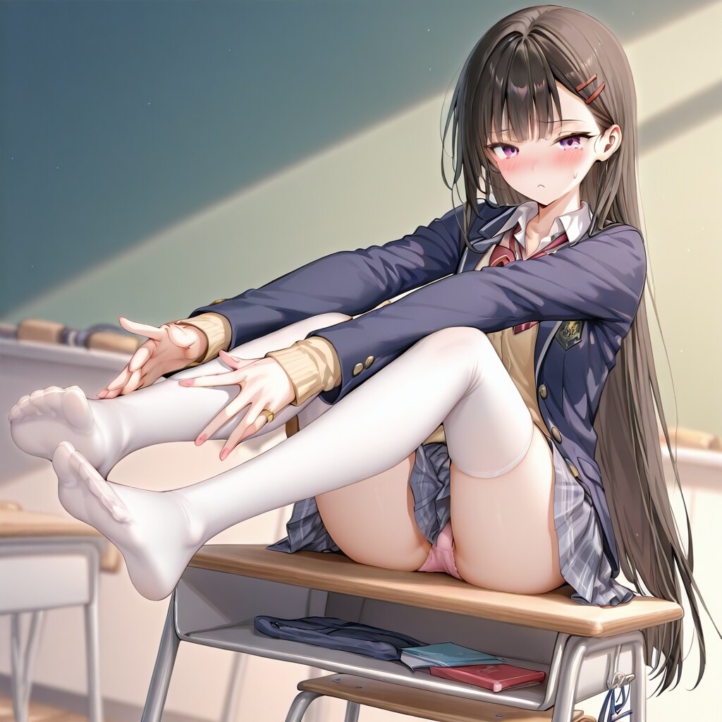 体が硬い女の子