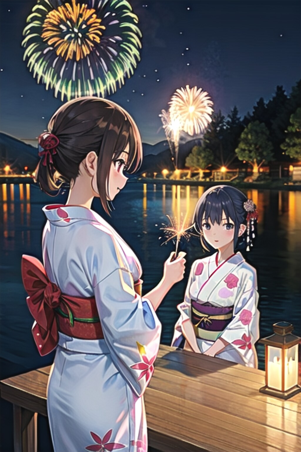 うーん…どうしても花火持つ？