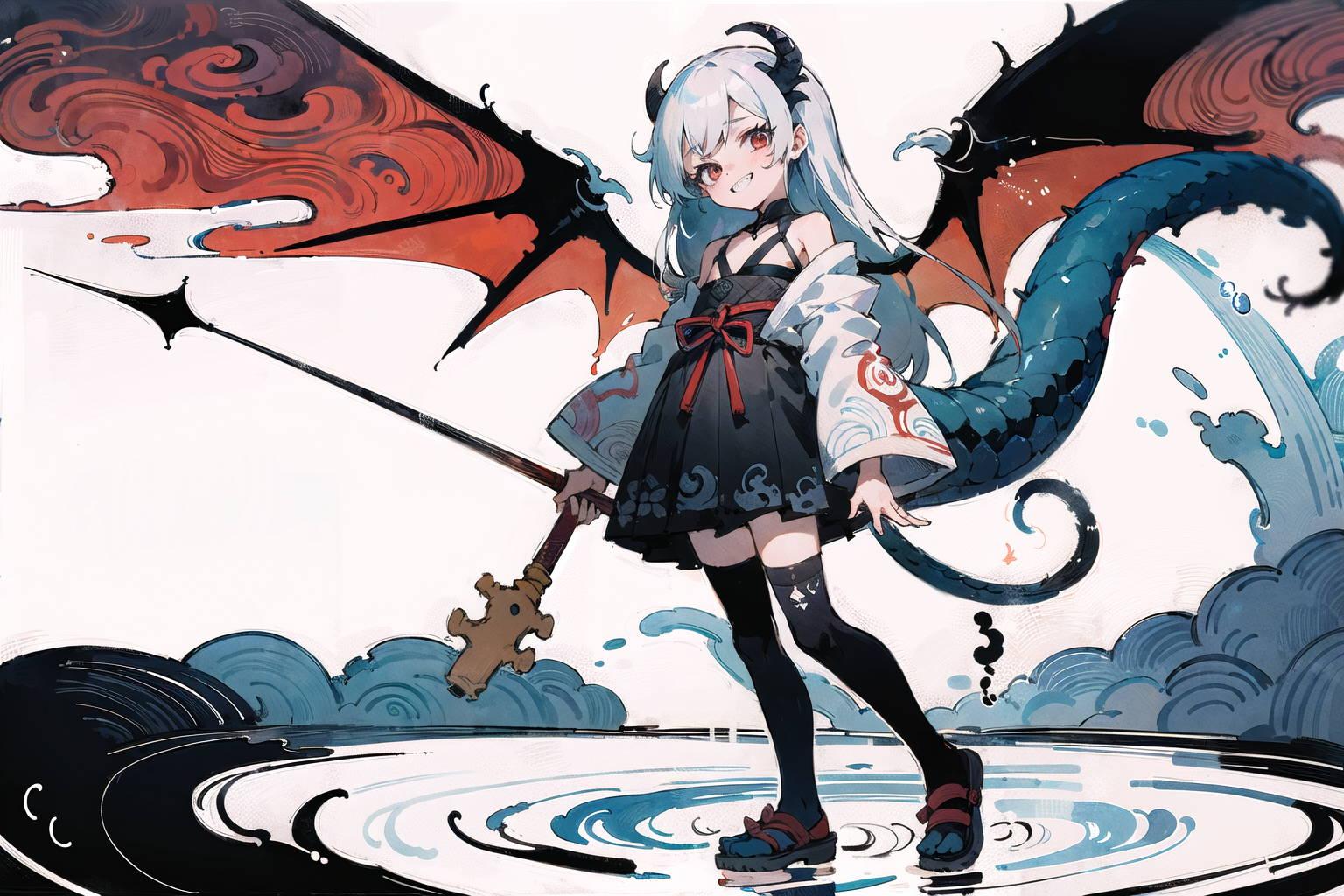 和風ドラゴンガール