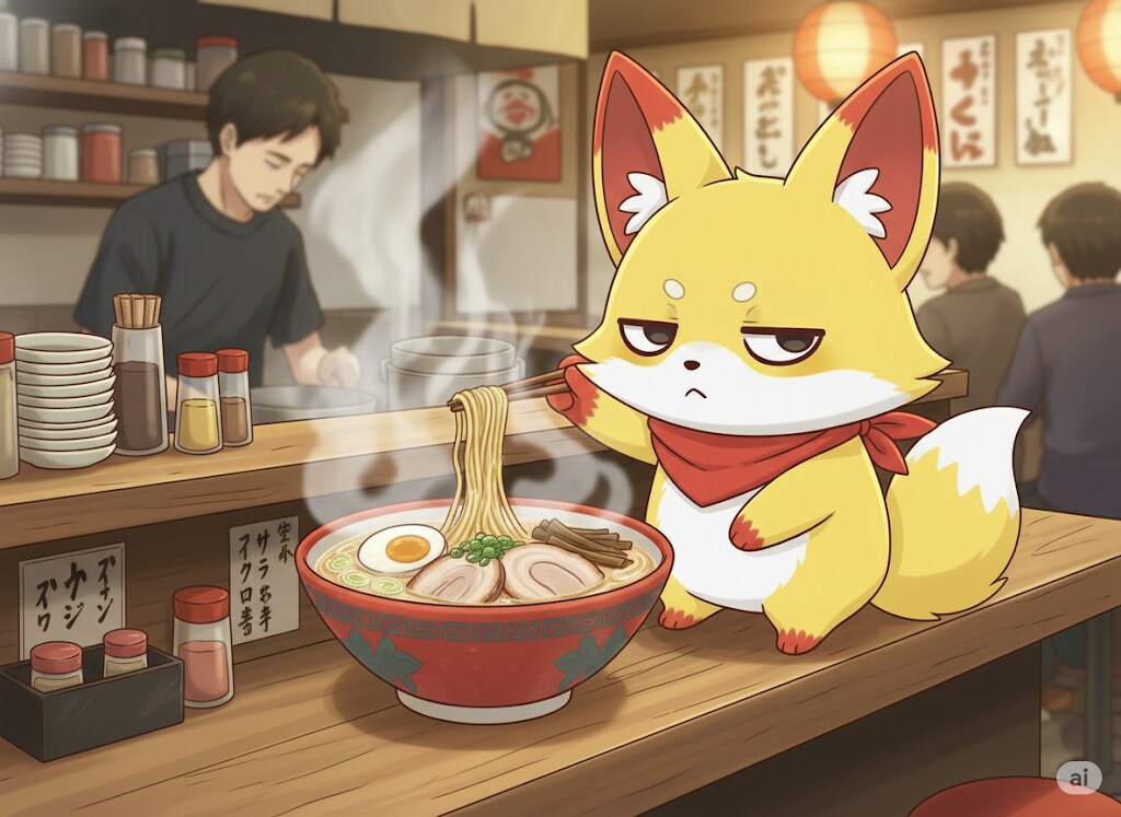 【狐独のグルメ】深夜の濃厚豚骨ラーメン