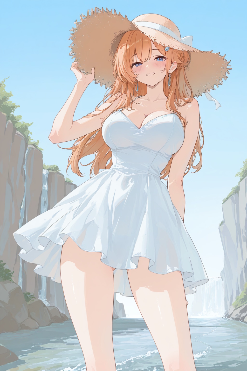 涼し気麦わらちゃん。