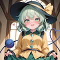 スカートの中を見せてくれる東方少女 4枚目