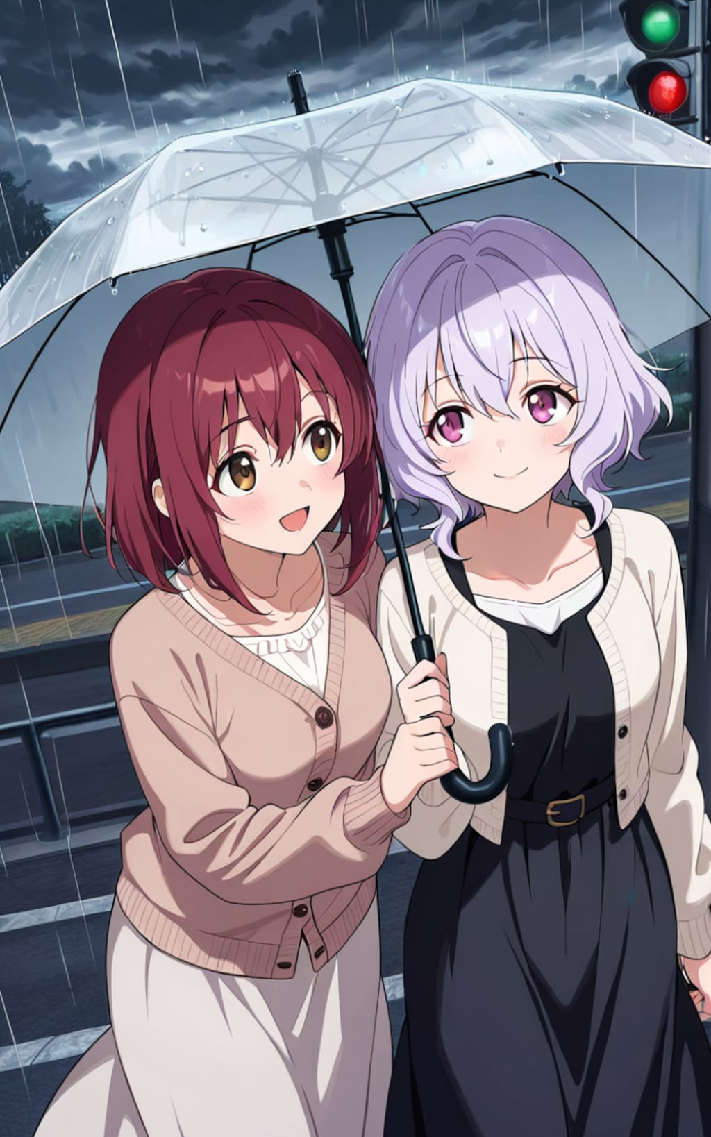 新even though it's raining outside, my heart is sunny