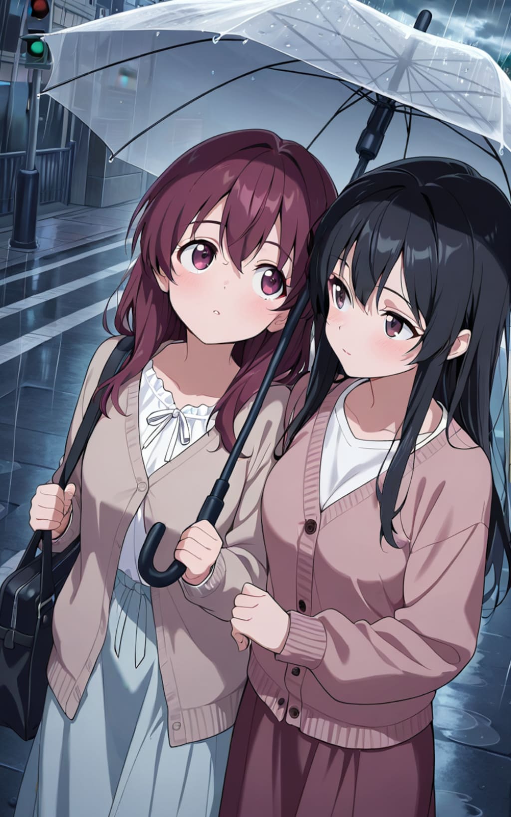 新even though it's raining outside, my heart is sunny