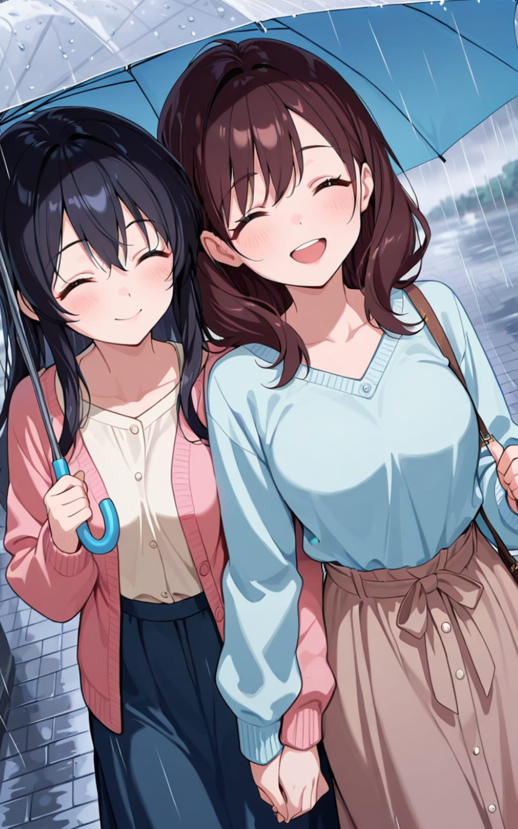 新even though it's raining outside, my heart is sunny