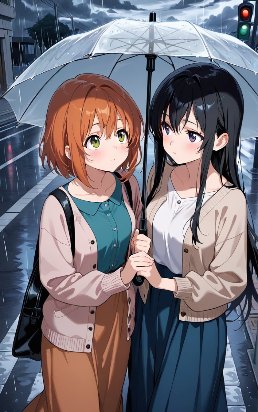 新even though it's raining outside, my heart is sunny | の人気AIイラスト・グラビア