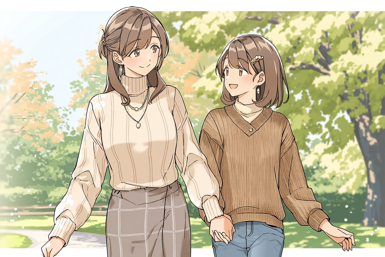 母と娘270 | の人気AIイラスト・グラビア