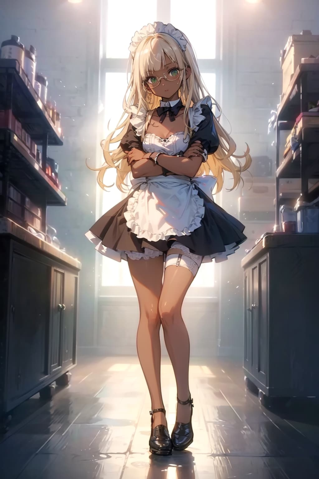 メイドの眼鏡っ娘