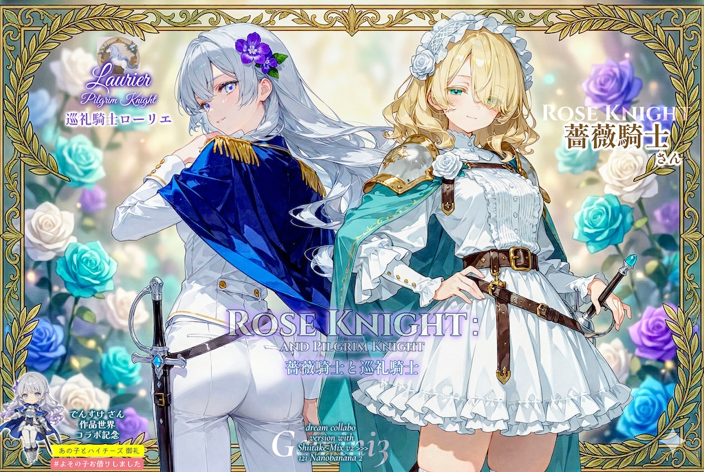 薔薇騎士と巡礼騎士 【ハイチーズ御礼】