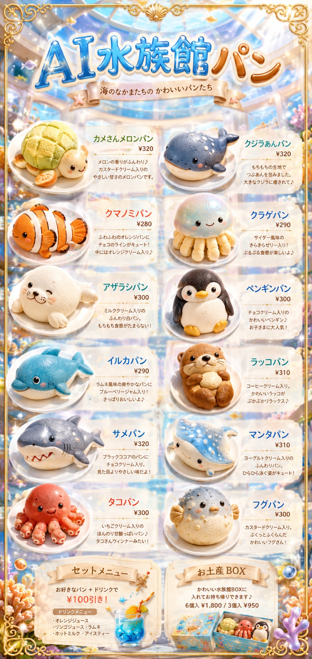 AI水族館パン