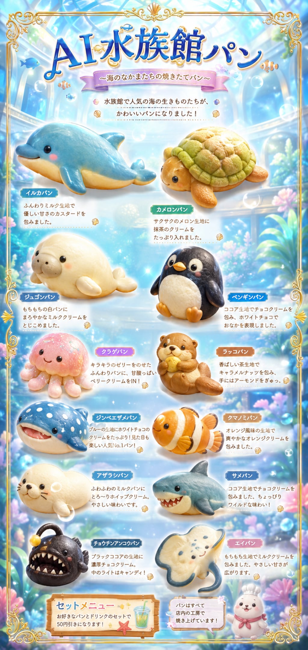 AI水族館パン