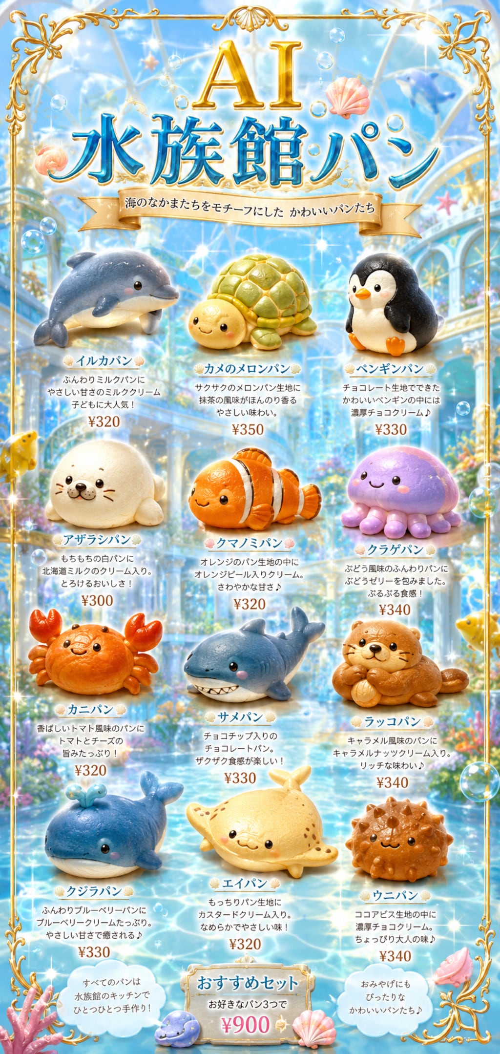 AI水族館パン