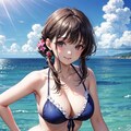 夏の海！ビキニ💕 3枚目