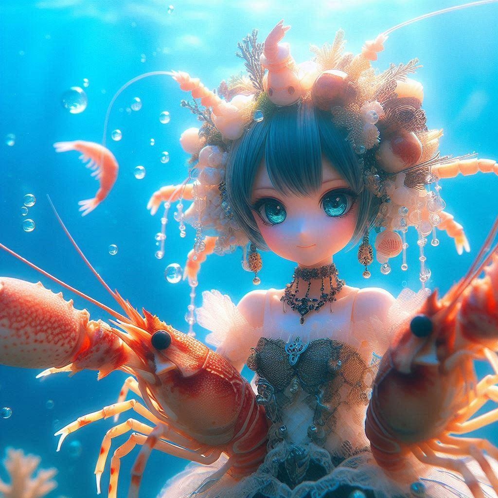 魔法少女になった海老