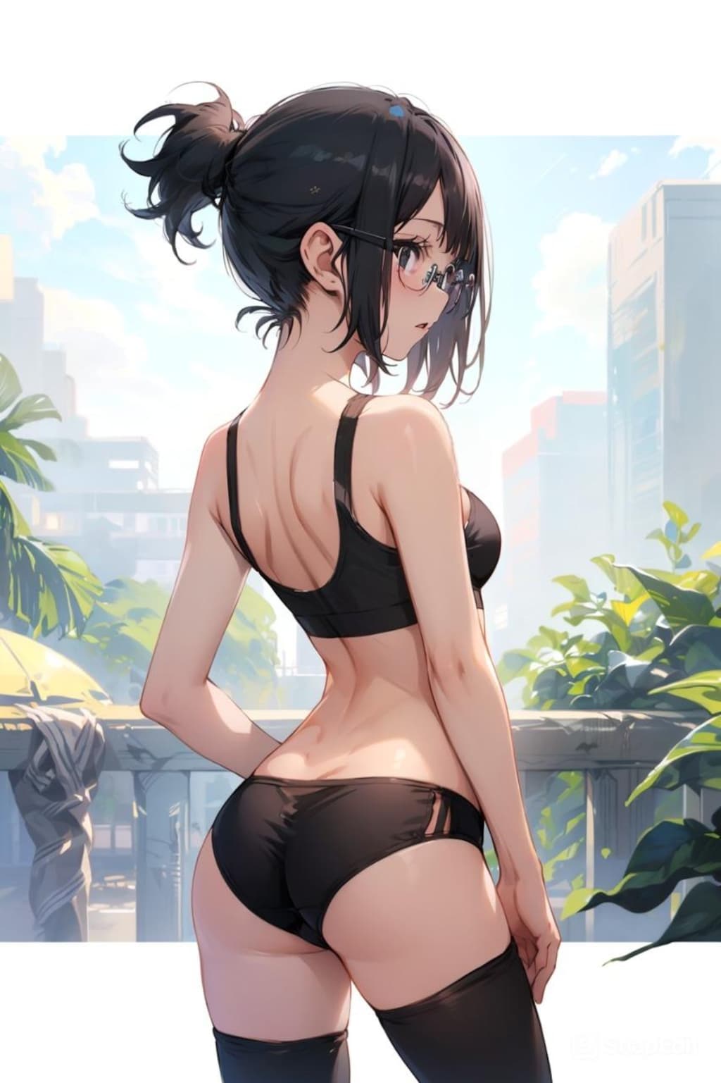 スポブラの眼鏡っ娘