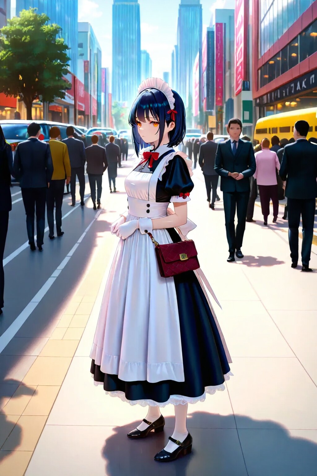 街中のメイドさん